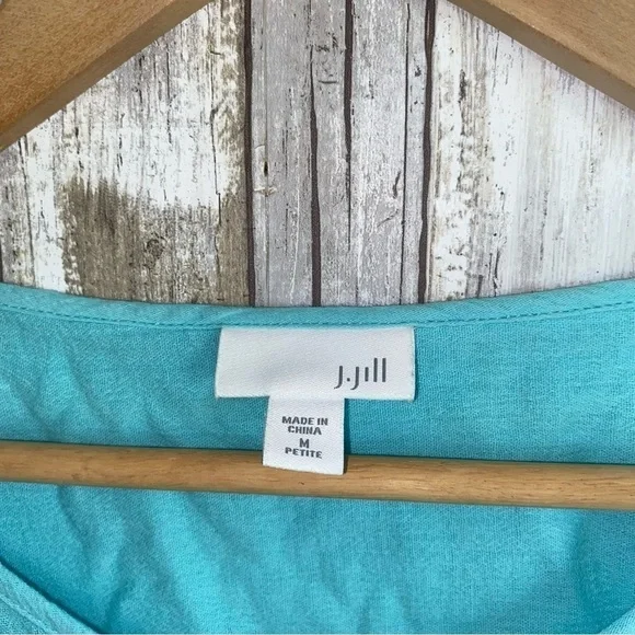 J. Jill Light Blue Popover Blouse - Picture 5 of 5